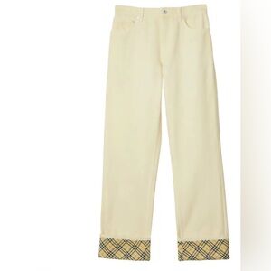 Burberry
checkered straight-leg jeans